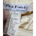 VTG 1950 Style Pastel Yellow Cotton Midi Day Dress Sz7 Tight Waist USA Bat Sleev Size 6 Photo 3