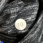 Lululemon Leggings Womens 10 Black Gray Heathered Stirrup High Rise Yoga Ruched Photo 5