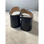 Lauren Ralph Lauren Black Leather Strappy Block Heel Sandals With Silver Buckle Size 9 Photo 7