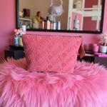 Juicy Couture Pink Love Cosmetic Makeup Bag Heart Travel Toiletry Bottle Y2K Photo 2