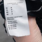 American Eagle Striped High Waisted Paperbag Shorts Black White Medium AE Black Photo 7