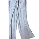 Kona Sol Faux Wrap Split Leg Crepe-y Cover Up Wide Leg Beach Pants Size XL Photo 0