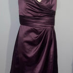 David's Bridal David’s Bridal plum mini dress prom wedding formal woman’s size 6 Photo 0