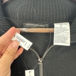 Banana Republic Black Poncho Sweater One Size Cotton Minimalist Quiet Luxury Nwt Photo 3