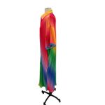 Dressed in Lala So Far So Good Oversized Plissé Dress in Prismatic Rainbow XL Photo 7