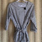 Covington  Woman Black/White Lined Jacket Coat Top Size 16/18W Cotton Plus Photo 0