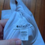 Athleta  White Ribbed Horizon Tank Camisole Sz L Photo 4