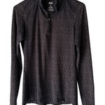 Rei Co-op ‎ Pullover Womens Small Black Gray Long Sleeve 1/4 Zip Stretch Athletic Photo 0