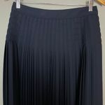 J.Crew  Pleated Skirt Navy Blue Women Size‎ 6 Office Preppy Classic Academia Photo 3