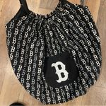 MLB Boston Red Sox Fabric Black White Tote Bag Photo 5