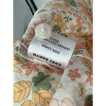 Cozy Earth Womens Orange Floral Sutton Short Sleeve Pajama Top Size M Retro Size M Photo 5