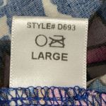 Glam Dress Womens Large Shift Paisley Print 3/4 Sleeve V-Neck Colorful Pullover Photo 8