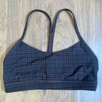 Lululemon  Power Y Bra Checkered Brown size 8 Sports Bra Photo 0