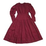 Ulla Johnson NWT Althea in Bordeaux Cotton Poplin Midi Dress 2 $465 Photo 11