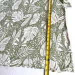 UGG  Koolaburra Green Tropical Blouse Stretch Top Short Sleeve Size L Photo 4