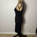 Wilfred Free Yasmin Tank Dress Black Open Back Knee Length V Neck Size S BodyCon Photo 6