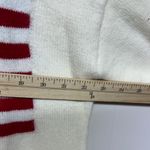 Elegant Ivory Sweater with American Flag Design Red Size M Photo 8
