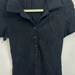 SheIn Black Button Up Romper Photo 2