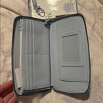 Betsey Johnson NWT  Floral Periwinkle Blue Wallet Detachable Wristlet Clutch Photo 2