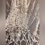 Lace Kimono by Given Kale crochet lace crystal buttons ribbon tie bohemian Y2K Size L Photo 12