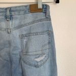 American Eagle 5/$25  Distressed Raw Hem Straight Jeans Light Wash Photo 5