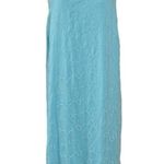 Ralph Lauren Lauren Embroidered Sleeveless Shift Dress Aquamarine Plus Size 18 Photo 3