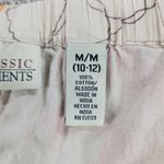 Classic Elements Vintage Skirt 10 Cream Pink Cotton Floral Tiered A-Line Flowy Photo 7