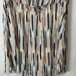 Torrid Torri Plus Size 2X Shirt Dress Waist Defined Lightweight Painterly Stripe Print Photo 5