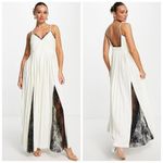 ASOS  Cami Pleated Maxi Dress with Lace Trim Size 4 Photo 1