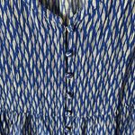 Maeve Anthropologie  Blue Graphic Print All‎ Day Wear Blouse Xs Photo 3