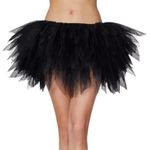 Spirit Halloween  Black Shredded Short Tutu One Size Fits Most Photo 2