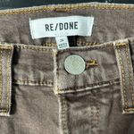 RE/DONE $265 NWT  70s ULTRA HIGH RISE STOVE PIPE WASHED CHOCO JEANS SZ 26 Photo 2