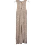 ZARA Beige Crochet Macrame Open Knit Long Sleeveless Maxi Coverup Dress Size S Photo 1