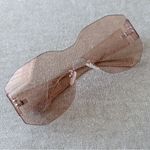 Free People Sidetracked Rimless Sunglasses Retro 70’s Summer Beach Neutral RARE Photo 8
