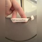 Soft Surroundings  Loria Dress Midi Shark Bite Asymmetrical Dress Linen Cotton L Photo 5