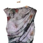 Abercrombie & Fitch Mesh High Neck Drop Waist Maxi Dress Green Floral Size XS Photo 5