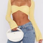 White Fox Boutique White fox what about me long sleeve crop lemon Photo 0