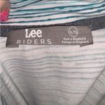 Riders By Lee Lee Riders white blue striped short sleeve polo shirt Photo 4