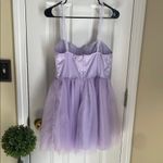 SheIn Fairycore, Cottagecore lavender Babydoll Dress Photo 4