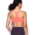 Under Armour Orange Compression Sports Bra Size Large Racerback Activewear Photo 1