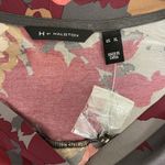 H by Halston  Womens Gray pink floral tunic top size XL NWOT Colorful Photo 4