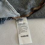 Free People Bailey Raw Hem Fringe Denim Jean Asymmetrical Mini Skirt Size 27 Photo 7