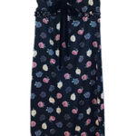 MABLE Black Floral Milkmaid Midi Dress Sweetheart Fairy Grunge WhimsiGoth Small Photo 0