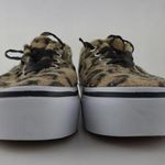 Vans  Leopard Animal Print Fuzzy Platform Ribbon Laces Size M6.0/W7.5 Photo 6