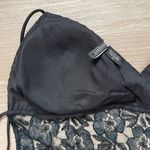 Passport Vintage Y2K Black Floral Sequin Fairy Sheer Open Back Halter Tank Top Photo 5