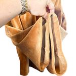 Madewell  Texture and Thread Corduroy Long Sleeve Swing Top Blouse Caramel XL Photo 6