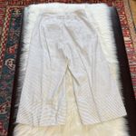 Banana Republic  Black and White Striped Wide Leg Linen Pants Photo 5