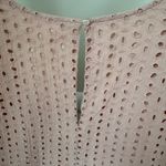 Mustard Seed Vici Blush Pink Eyelette Ruffle Sleeved Romper Size Small Photo 2