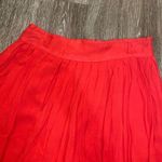 Womens Comme Toi Red Pleated Skirt Photo 1