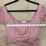 Urban Outfitters Dusty Rose Barbie Crop Long Sleeve Fairy Pink Top Women Size M Photo 5